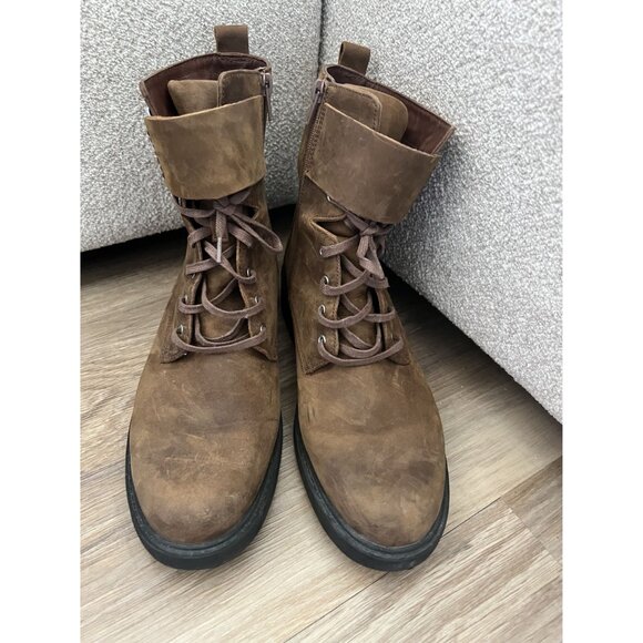 Women's Clarks Orinoco 2 Buckle Side Zipper Ankle Boot‎ Brown Leather SZ: 10 - Picture 7 of 7